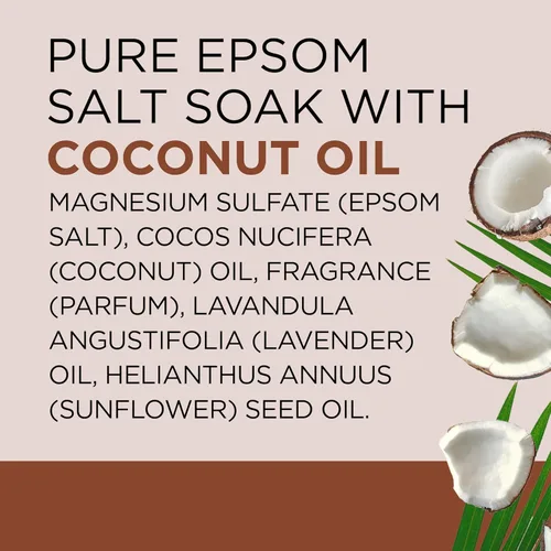 Vista 8 de Dr. Teal - Sal pura de Epsom remojada, nutre y protege con aceite de coco, 3 libras (el embalaje puede variar)
