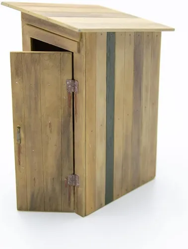 Vista 4 de ICM Kit de modelo de plástico (35800) - Figura de plástico modelo WC (inodoro de campo), escala 1:35, Gris