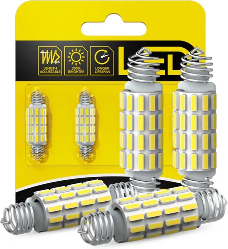 Vista 15 de AUXITO 194 Bombilla LED Ámbar Amarillo 168 2825 W5W T10 Cuña 24-SMD 3014 Chipsets Bombillas de Repuesto para Luces de Cúpula, Mapa, Placa