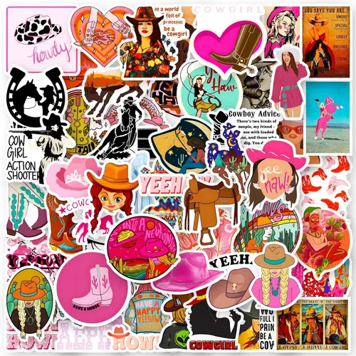 Vista 16 de DothRayan Calcomanías artísticas para niños, adolescentes y adultos, 100 unidades, lindas calcomanías estéticas de vinilo impermeables para botella