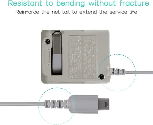 Vista 7 de DS Lite - Kit de cargador, adaptador de corriente alterna y lápiz capacitivo para Nintendo DS Lite, cargador de pared para viaje, cable de carga