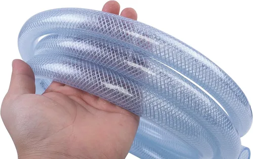 Vista 7 de Tubo de vinilo de PVC trenzado transparente de alta presión, flexible, 3/4" DI, 50 metros