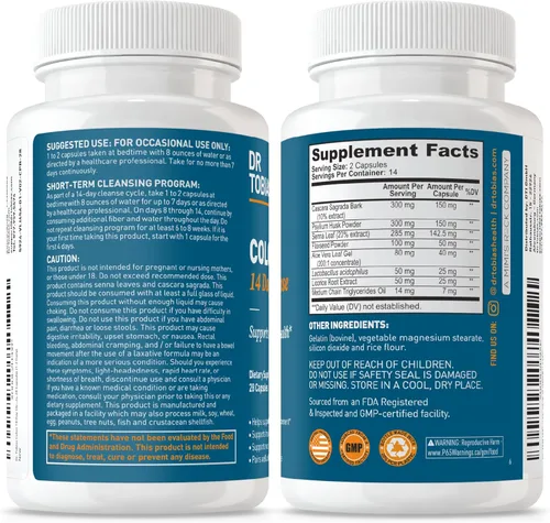 Vista 8 de Dr. Tobias Colon 14 Day Cleanse, apoya movimientos intestinales saludables, desintoxicación de limpieza de colon, fórmula de limpieza avanzada