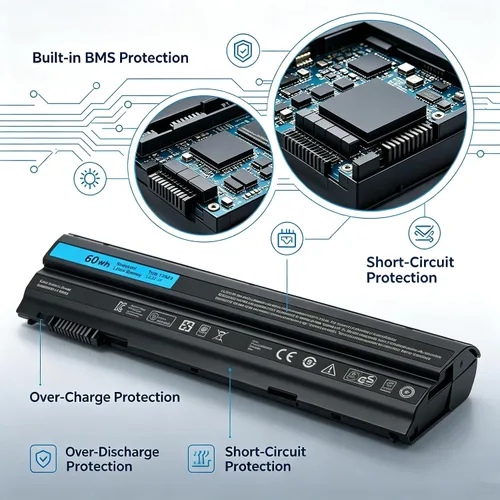 11.1V 60Wh N3X1D M5Y0X 8858X T54FJ Batería de repuesto para laptop Dell Latitude E6540 E6440 E5530 E5430 E6520 E6420 M2880