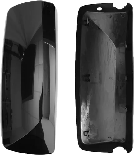 Vista 2 de Yuanone - Cubiertas de espejo de puerta negras para 2004-2017 para camiones Volvo VNL, lado del conductor y del pasajero