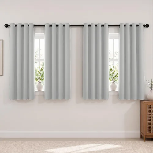 Vista 36 de Cortinas de oscurecimiento de habitación de 84 pulgadas de largo para dormitorio, sala de estar, cortinas térmicas aislantes con ojales