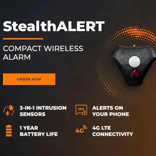 Vista 9 de Simtek Sensor StealthALERT para monitoreo de armas y almacenamiento, sistema de seguridad con aplicación