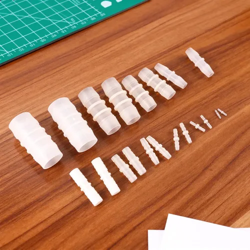 Vista 7 de Quickun Accesorio de Unión de Manguera de Púas de Plástico, 1" x 1" Empalme de Púas Reparador Junta Adaptador Ajuste (Paquete de 5)