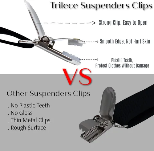 Vista 4 de trilece Conjunto de corbatín ajustable con tirantes y espalda en Y para niños y niñas