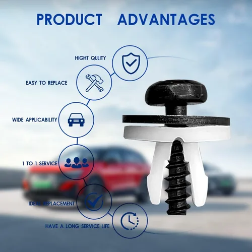 Vista 4 de Kit de 10 piezas de clip de tuerca de perno compatible con Ford Escape F-150 Edge Focus Fusion C-Max S-Max Transit Lincoln MKC W708591S424