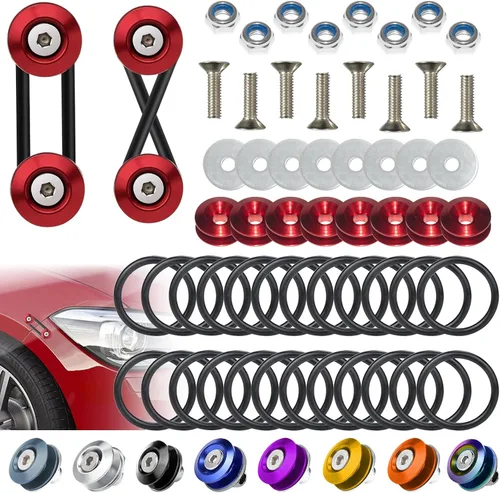 Vista 11 de BFXM Clips de parachoques universales, kit de liberación rápida para parachoques delantero y trasero, soportes de parachoques para automóviles