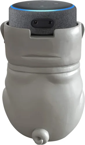 Vista 4 de Dekodots - Soporte de mesa inteligente con altavoz (perro) – Soporte decorativo para Amazon Echo Dot o Google Home Mini – Diseño portátil, sin