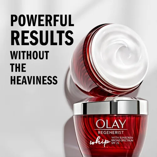 Vista 2 de Olay Regenerist Whip - Crema hidratante facial con protector solar SPF 25, 1.7 onzas