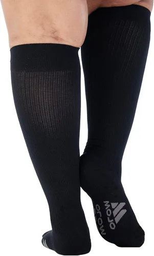 Vista 6 de Calcetines de compresión Mojo - Cómodo material Coolmax para recuperación y rendimiento. Calcetines de soporte médico - Soporte mediano, Medias