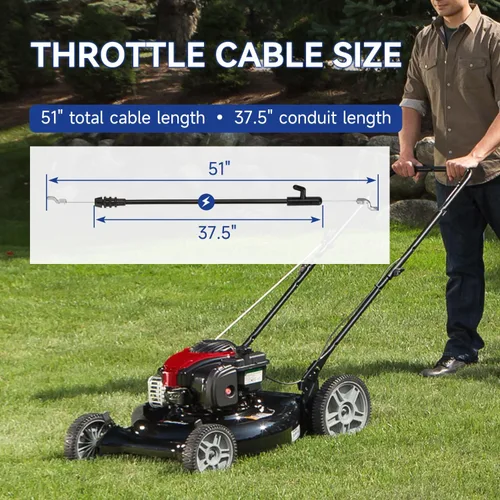 Vista 3 de Cable de control 946-04661A compatible con Troy Bilt TB110 TB230 MTD Craftsman de 21 pulgadas, autopropulsado de gas para cortacésped, cable