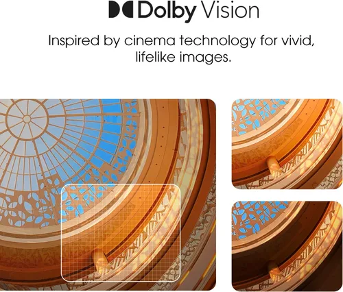 Vista 6 de Hisense - Televisión Smart 43A6H serie A6, de 43 pulgadas, con resolución 4K UHD, con Google TV, control remoto de voz, Dolby Vision HDR, DTS