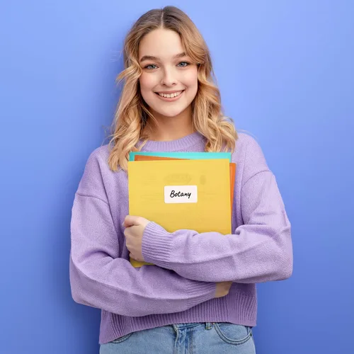 Vista 6 de Dunwell Carpetas de plástico con 2 bolsillos, paquete de 6, colores pastel, carpetas de 8.5 x 11 pulgadas con bolsillos, resistente al desgarro