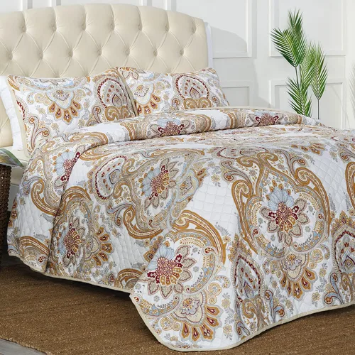 Vista 15 de Mellanni - Juego de colcha para cama individual con funda de almohada - Cubierta de ropa de cama con tecnología de acolchado ultrasónico - Juego