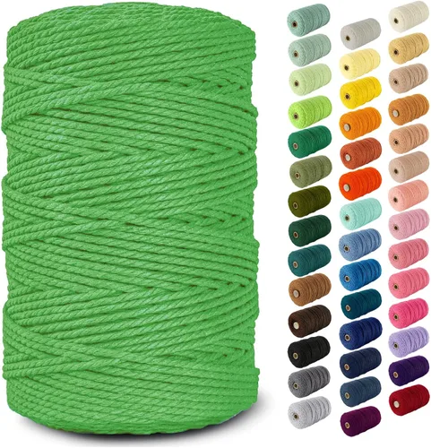 Vista 145 de Nook Theory Hilo de macramé de 3mm 109 yardas - Cuerda de macramé suave de 4mm, 5mm perfecta para nudos - Suministros de macramé para colgadores