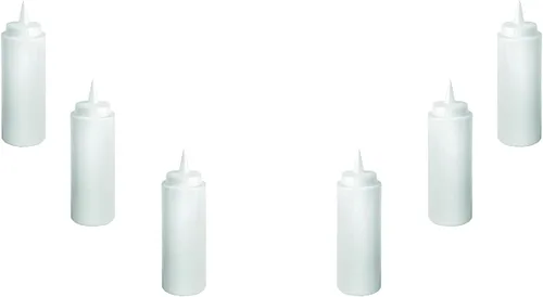 Vista 3 de Botellas exprimibles de condimentos para salsa de tomate de 24 onzas, 2-7/8 pulgadas x 9-1/2 pulgadas (2 juegos x 12 unidades)