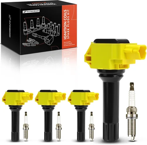 Vista 9 de A-Premium Juego de 4 paquetes de bobinas de encendido y bujías de iridio compatibles con Subaru Outback 2015-2019 2.5L, Forester 2017-2018