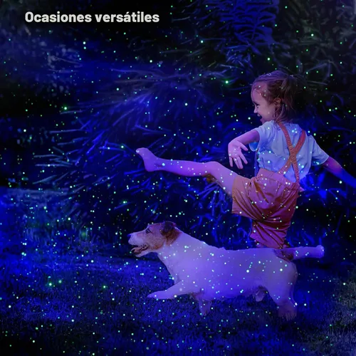 Vista 6 de Firefly Luces de Jardín Proyector Láser de Estrellas, Iluminación Decorativa al Aire Libre con Nebulosa Azul para Jardín Interior y Exterior