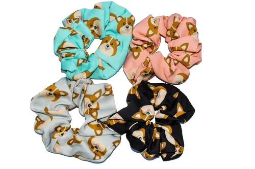 Vista 8 de Scrunchies - Bandas elásticas de algodón para el cabello – Lazos para el cabello – Accesorios para el cabello para niñas – Regalos para mujeres