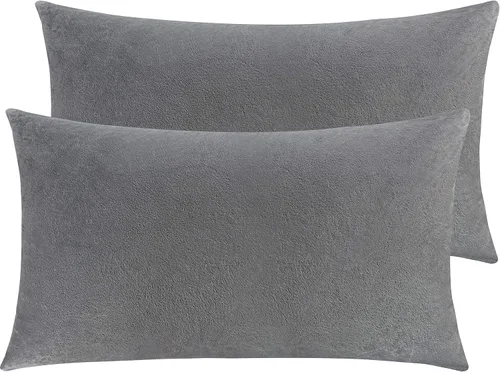 Vista 127 de NTBAY 1 paquete de funda de almohada corporal de terciopelo con cremallera, súper suave y acogedora, funda de almohada larga de franela mullida