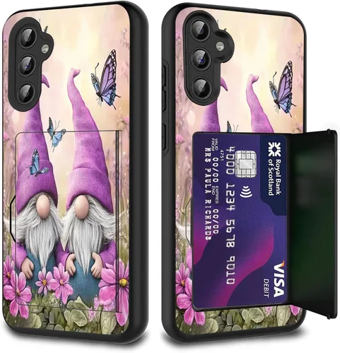Vista 59 de Funda híbrida de doble capa con función atril para Samsung Galaxy A16 5G de 6.9 pulgadas, diseño de vaca con bandera estadounidense
