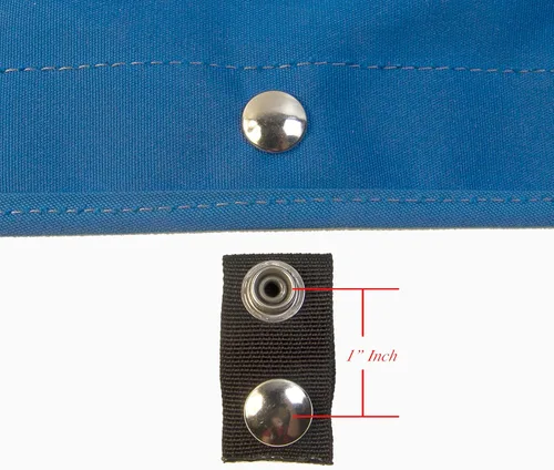 Vista 5 de Extensor de presión para lona de barco de 1 pulgada (extiende un broche) porque la lona de barco se encoge con el tiempo (5 de cada pieza)