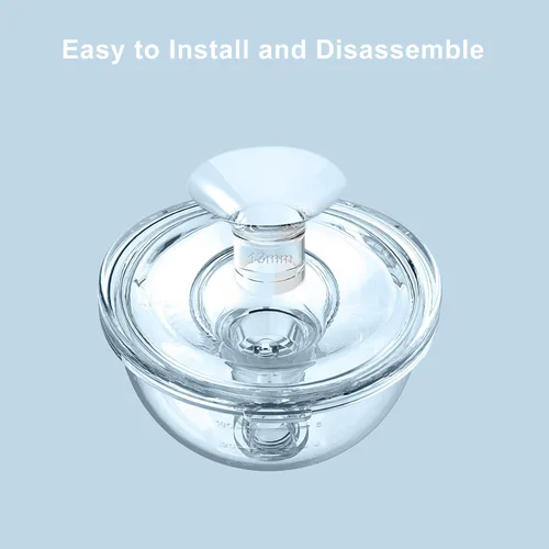 Vista 3 de NaNaLazy 6 piezas de inserción de brida de 0.51 pulgadas, compatible con Medela/TSRETE/momcozy S9/S10/S12/S9pro/S12pro Universal, protector