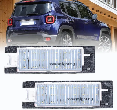 Vista 8 de nsautolighting Conjunto de luces LED para placa de matrícula para Jee'p Renegade 2015 2016 2017 2018 2019 2020 2021 Jee'p Renegade etiqueta trasera