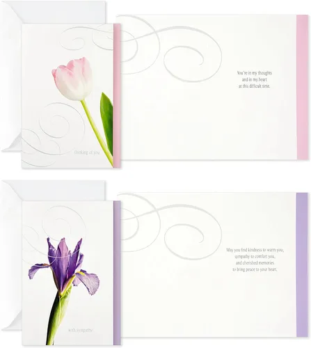 Vista 5 de Hallmark - Tarjetas de condolencia surtidas (flores, 12 tarjetas y sobres)