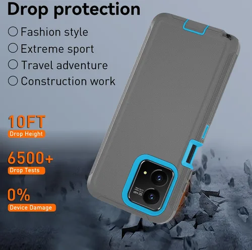 Vista 5 de Funda resistente para Motorola Moto G Stylus 5G 2023, G Stylus 5G 2023, protección de grado militar, a prueba de golpes, a prueba de caídas, polvo