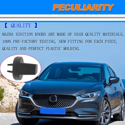 Vista 6 de Pomo de encendido para llave de encendido compatible con Mazda CX-9 2007-2015 2006-2007 Mazda 6 2007-2011 CX7 Reemplaza# D461-66-141A-02 D6Y1-76-142