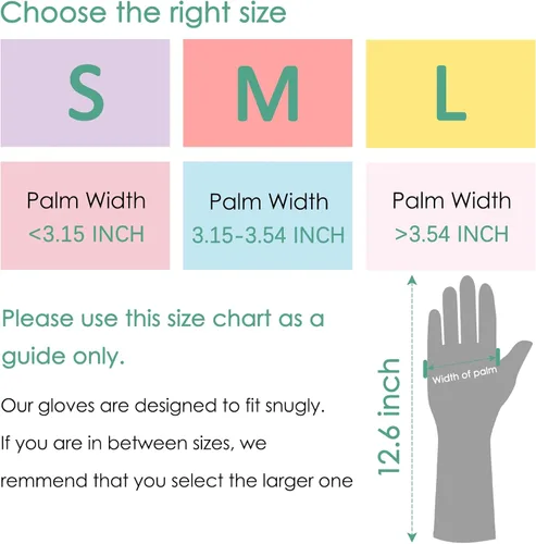 Vista 3 de 12 pares de guantes de limpieza de goma para lavar platos, guantes de cocina reutilizables para lavar platos y el hogar