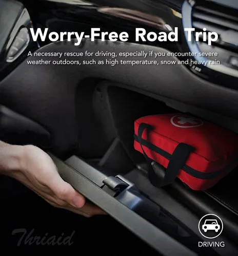 Vista 9 de Kit de primeros auxilios de 330 piezas, kits médicos de trauma compactos impermeables premium para cualquier emergencia, ideal para el hogar