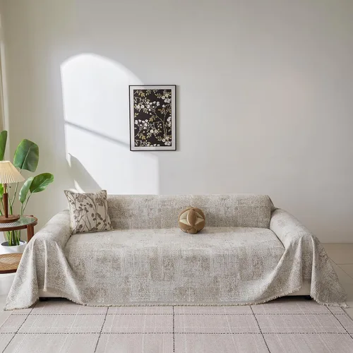 Vista 56 de ROOMLIFE Manta Funda Azteca Bohemia para Sofá, Decoración del Hogar Estilo Granja, Fundas de Sofá para Loveseat, Sofás de 2/3 Cojines, Apta