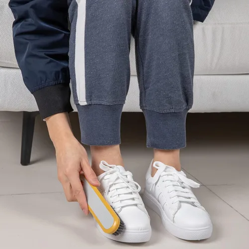 Vista 6 de Cepillo de limpieza para el hogar, cepillo de cerdas suaves, cepillo para quitar manchas de zapatos, juego de suministros de limpieza, cepillos