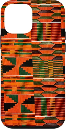 Vista 16 de iPhone 16 Kente patrón africano colorido estampado étnico Ghana caso