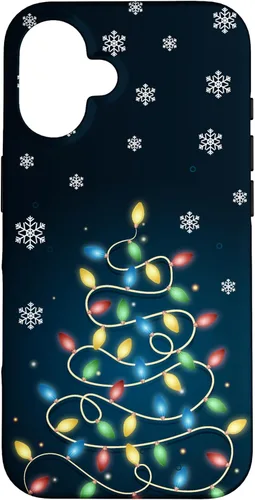 Vista 32 de Christmas Lights ICY Crystals Theme Snowflake Case for iPhone 17