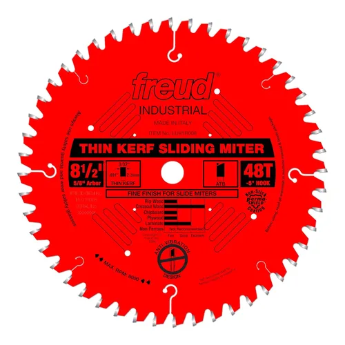 Vista 6 de Freud LU91M010: Hoja de sierra de inglete compuesto deslizante de corte fino de 10 "x 60T