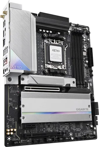 Vista 3 de GIGABYTE B650 AERO G - Tarjeta madre compatible con AM5/ LGA 1718/ AMD B650/ ATX/DDR5/PCIe 5.0 M.2/PCIe 5.0/USB 3.2 Gen2X2 Type-C/Wi-Fi 6E/Intel
