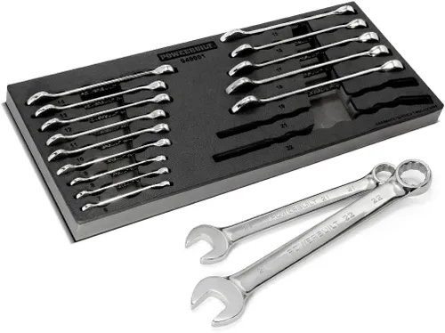 Vista 6 de Powerbuilt Juego de 4 llaves de tuerca SAE de 4 piezas, el tamaño incluye llave de tuerca de 3/8 x 7/16 pulgadas, 1/2 x 9/16 pulgadas, 5/8 pulgadas