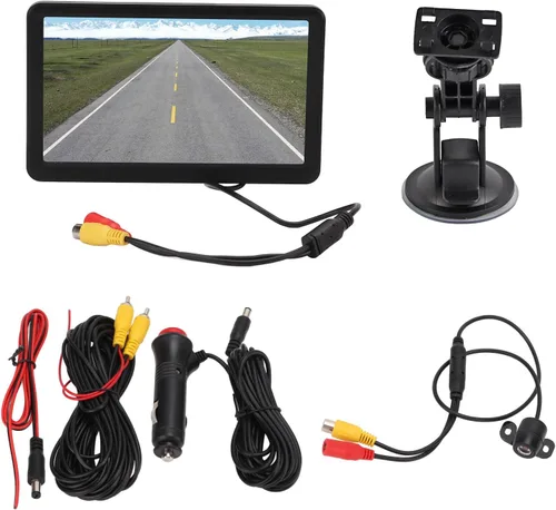 Vista 11 de 7 Inch High Definition Reverse Parking Monitor and Rearview Camera System for RV, Trailer, Truck, and Van, 170 Degree Wide Angle, IP68, Night