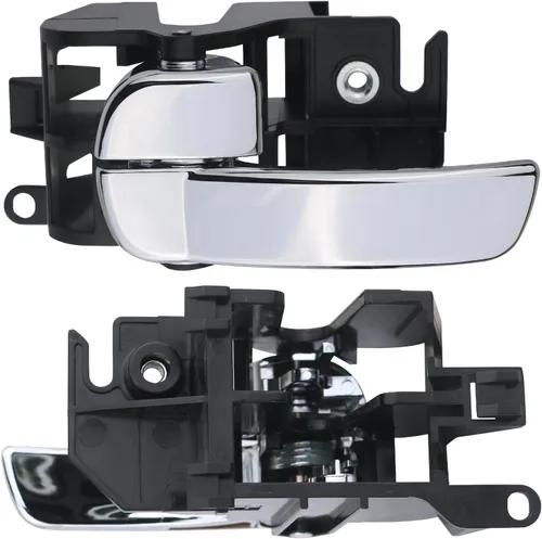 Vista 4 de APPERFiT Manija de puerta interior delantera o trasera izquierda lado del conductor cromada compatible con Nissan Frontier 2005-2021, Pathfinder