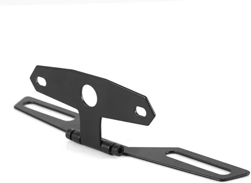 Vista 8 de Akozon Soporte de marco de matrícula, soporte universal para marco de matrícula plegable, soporte de luz trasera para motocicleta, ATV