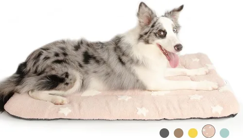 Vista 34 de Mora Pets - Cama para gatos de interior lavable, almohadilla antideslizante para jaula de perros, linda cama para perros con estrellas para perros