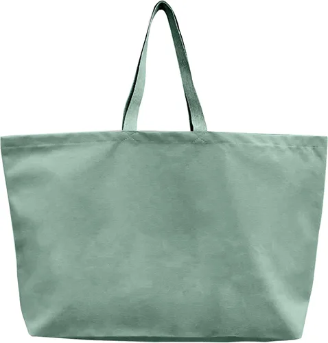 Vista 20 de Bolsa de lona grande, extra grande, para compras, playa, reutilizable, más grande, bolsa sólida lisa de 28 x 8 x 16 pulgadas