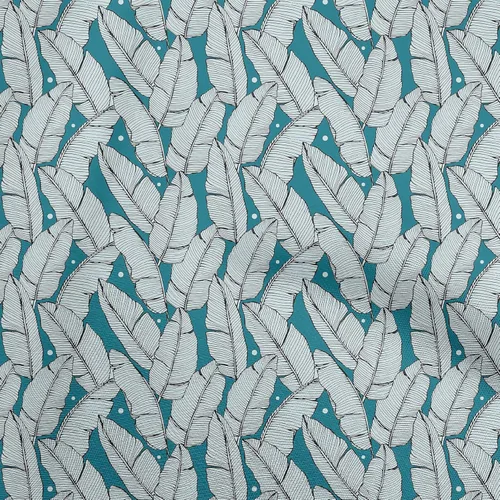 Vista 13 de oneOone Cotton Flex Black Fabric Tropical Craft Projects Decor Fabric Printed by The Yard 40 Inch Wide-7Y